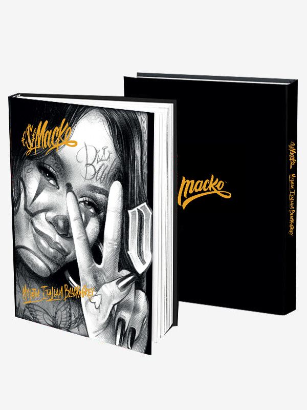 €$£ Macko. My Latin Italian Black’N'Grey — Hardcover Book - Ultimate Tattoo Supply