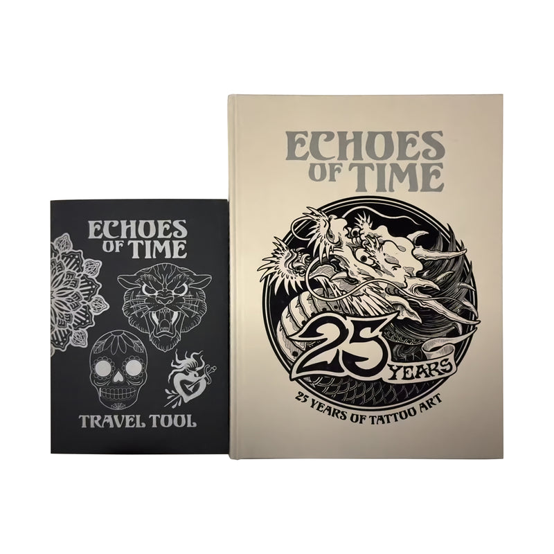 Echoes of Time — 25 Years of Tattoo Art — Hardcover Book + Travel Tool Book - Ultimate Tattoo Supply