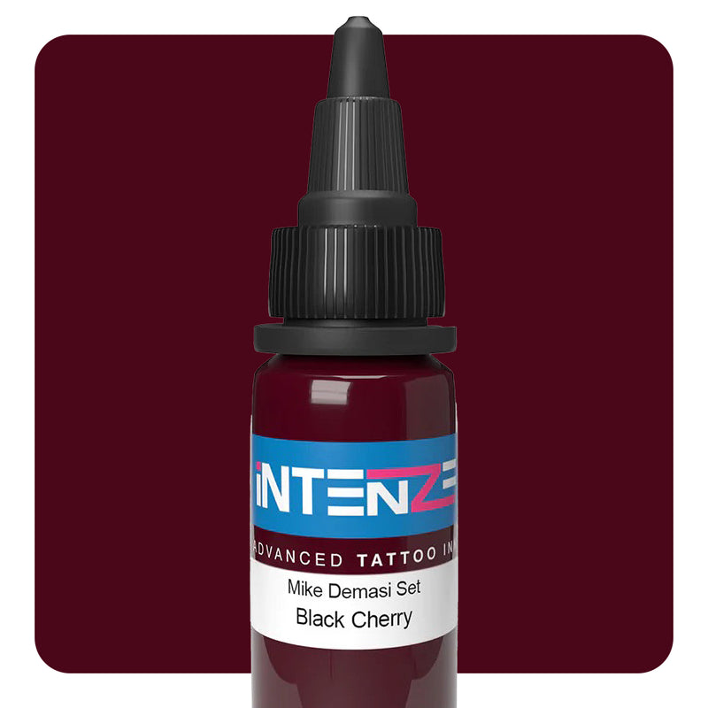 Black Cherry — Mike Demasi Series — Intenze Tattoo Ink — 1oz Bottle - Ultimate Tattoo Supply