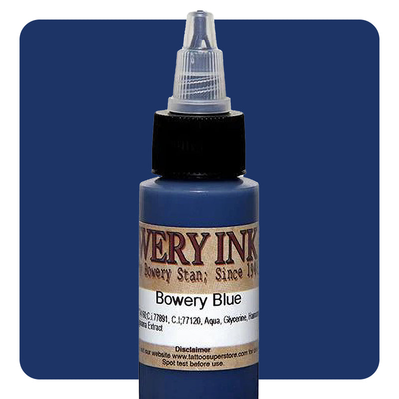 Blue — Bowery Artist Series — Intenze Tattoo Ink — 1oz Bottle - Ultimate Tattoo Supply