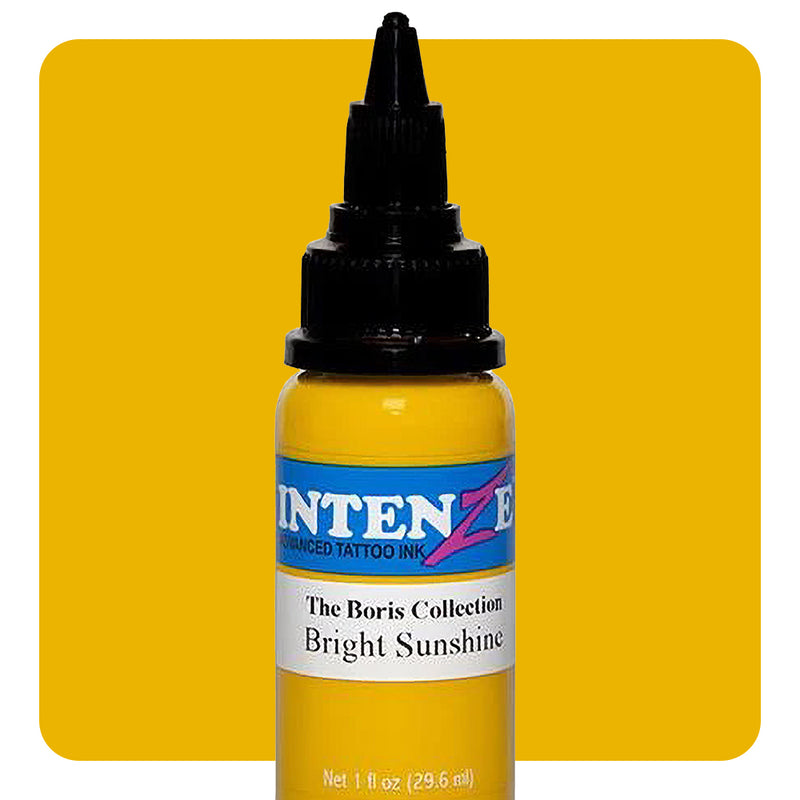 Bright Sunshine — Boris Series — Intenze Tattoo Ink — 1oz Bottle - Ultimate Tattoo Supply