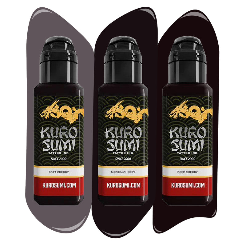 Kuro Sumi Cherry Shading Set - Ultimate Tattoo Supply