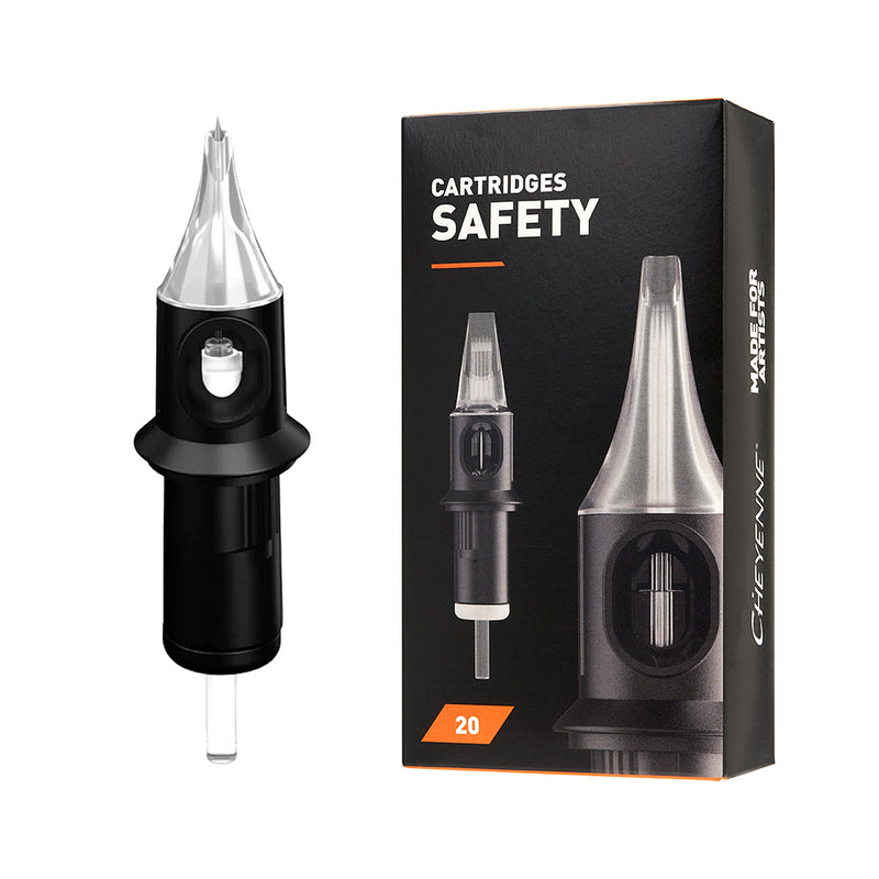 Cheyenne Safety Cartridge 20 Pack - Super Tight Liners - Ultimate Tattoo Supply