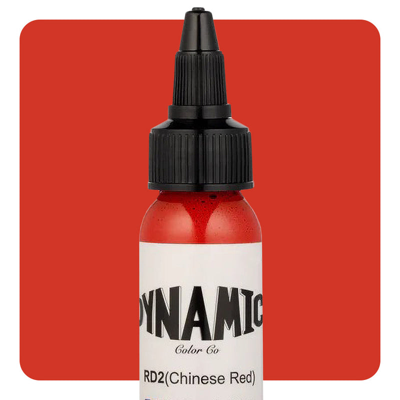 Dynamic Chinese Red Tattoo Ink - 1oz. Bottle - Painful Pleasures