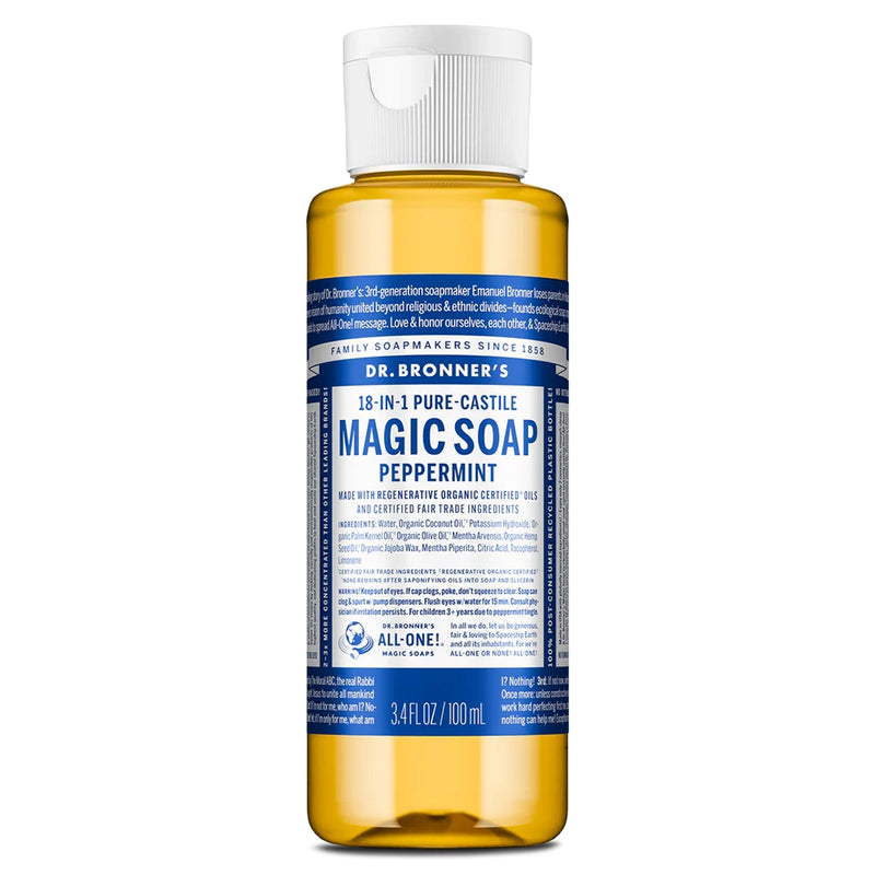 Dr. Bronner's Magic Soaps Peppermint 3.4oz - 1