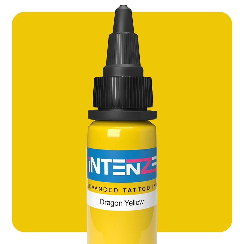 Dragon Yellow — Intenze Tattoo Ink — 1oz Bottle - Ultimate Tattoo Supply