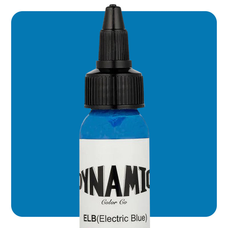Dynamic Electric Blue Tattoo Ink - 1oz. Bottle - Painful Pleasures