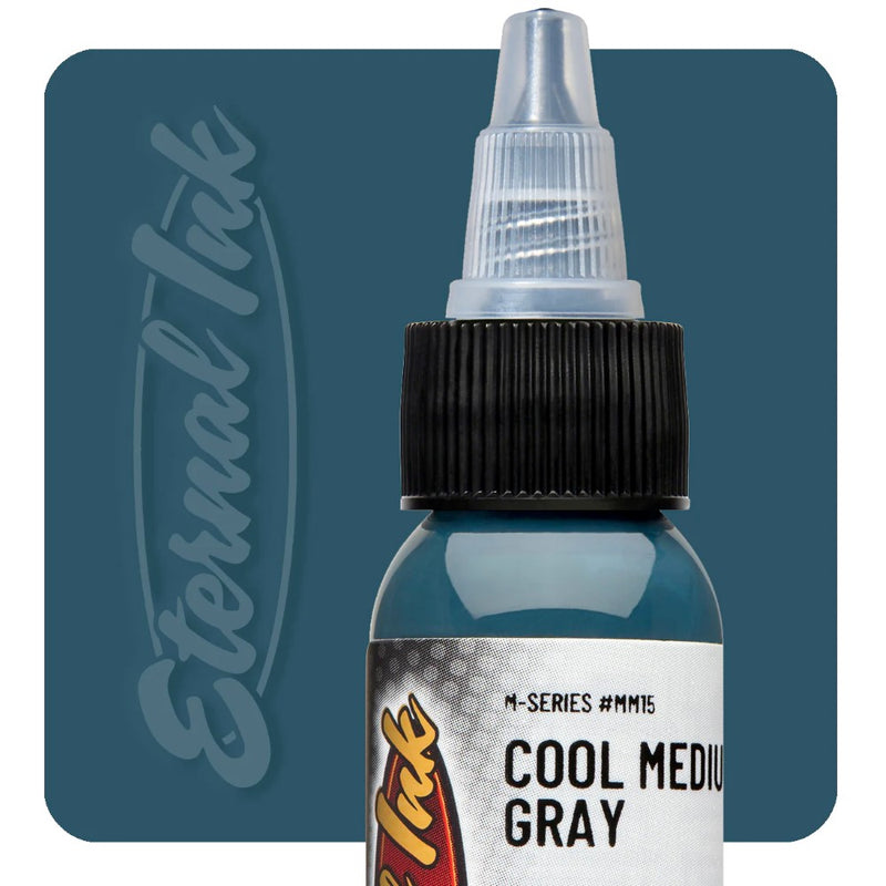 Eternal Tattoo Ink - M Series - Cool Medium Gray - Ultimate Tattoo Supply