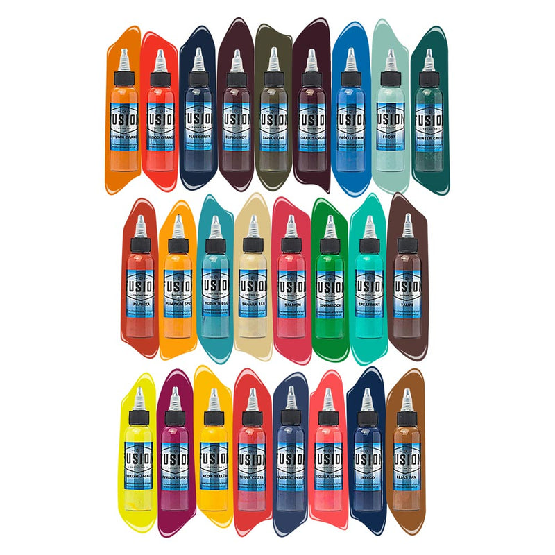 25 Color Ink Set — Fusion Tattoo Ink - Ultimate Tattoo Supply