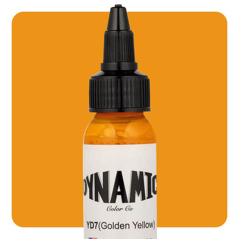 Dynamic Golden Yellow Tattoo Ink - 1oz. Bottle - Painful Pleasures