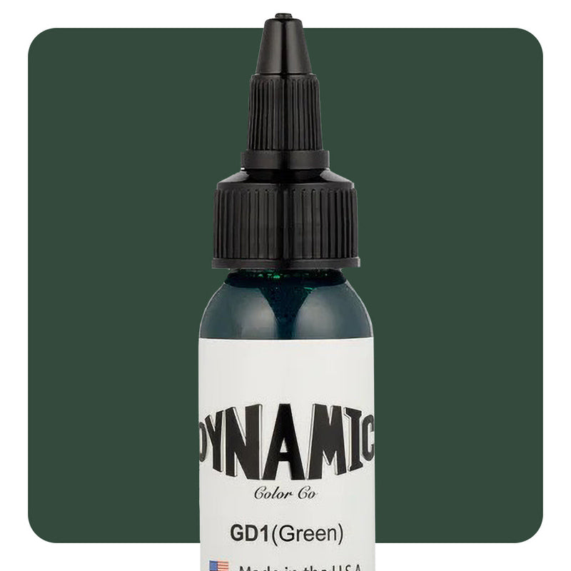 Dynamic Green Tattoo Ink - 1oz. Bottle - Painful Pleasures