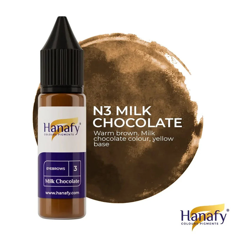 Hanafy Eyebrows № 3 — Milk Chocolate — 15ml Bottle