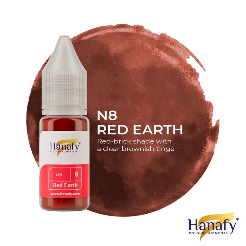 Hanafy Lips № 8 — Red Earth — 10ml Bottle