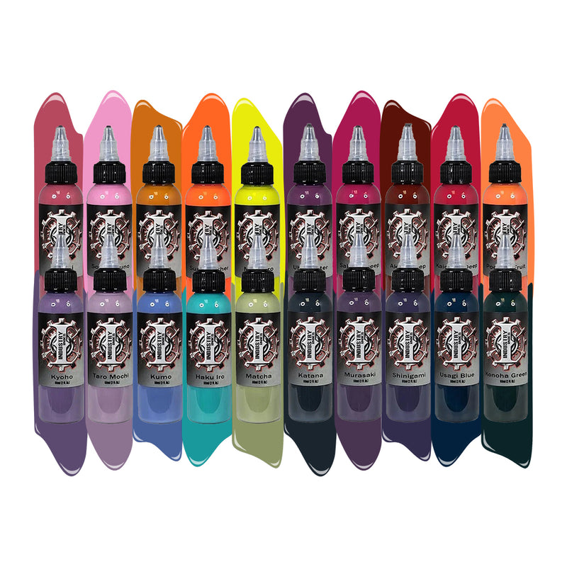 Anime Color Set Light + Dark — Industry Inks — Pick Size - Ultimate Tattoo Supply