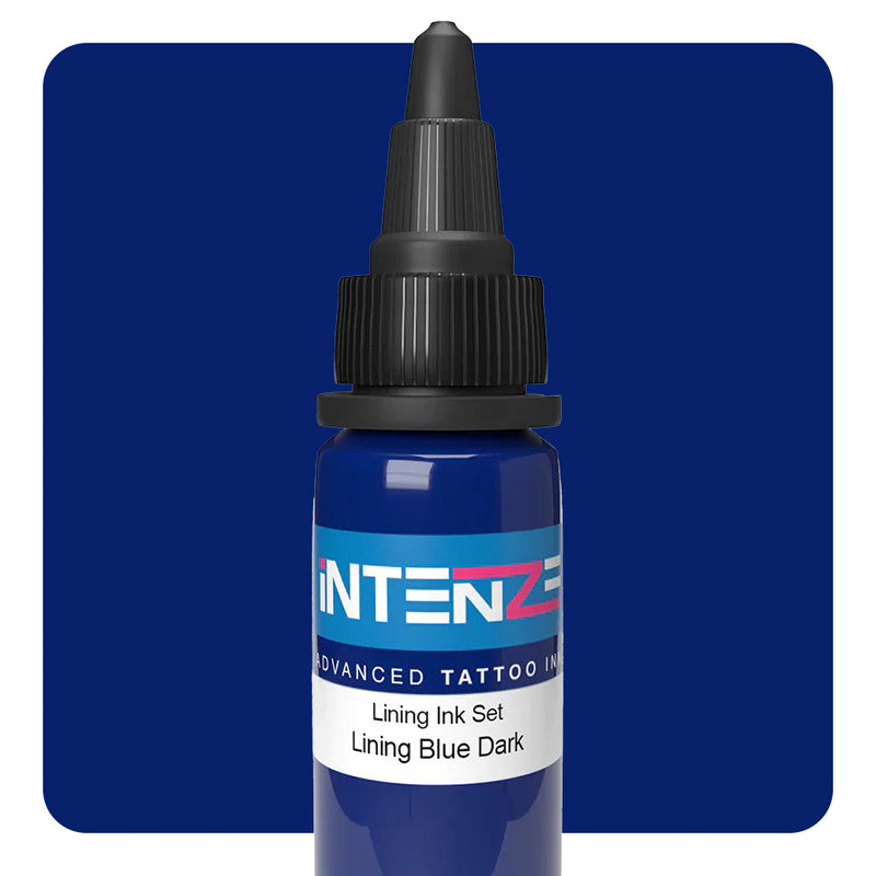 Lining Blue Dark — Intenze Color Lining Series — 1oz Bottle - Ultimate Tattoo Supply