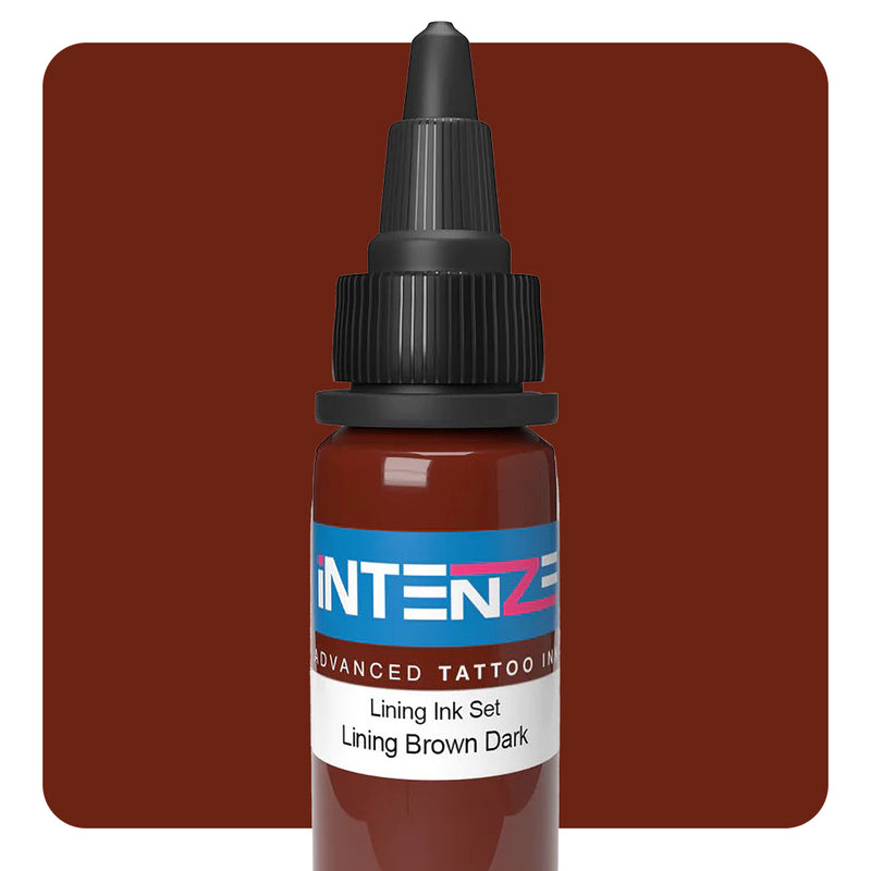 Lining Brown Dark — Intenze Color Lining Series — 1oz Bottle - Ultimate Tattoo Supply