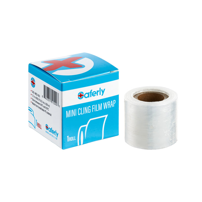 Saferly Medical Mini Cling Film Wrap — 4.2cm x 200m Roll - Ultimate Tattoo Supply