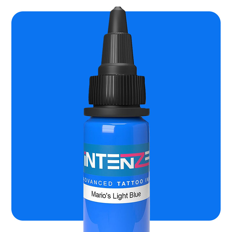 Mario's Light Blue — Intenze Tattoo Ink — Pick Size - Ultimate Tattoo Supply