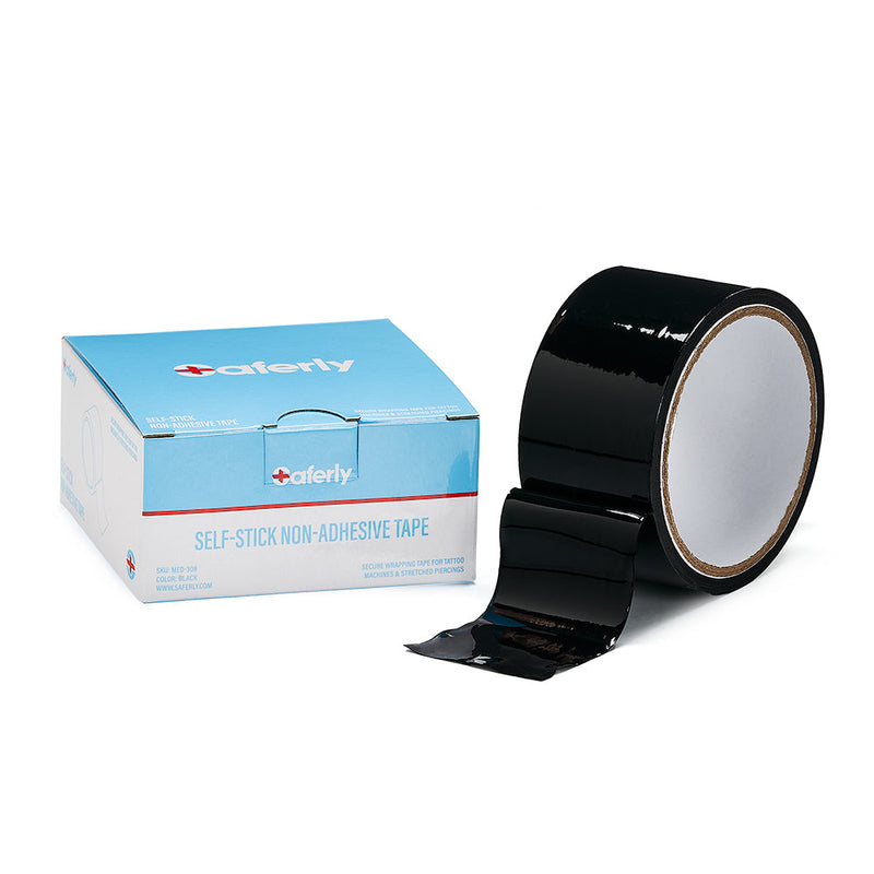 Saferly Black Bondage + Stretching Tape - Ultimate Tattoo Supply