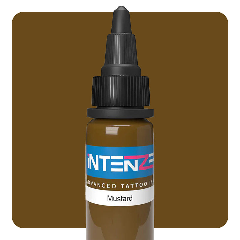 Mustard — Intenze Tattoo Ink — Pick Size - Ultimate Tattoo Supply