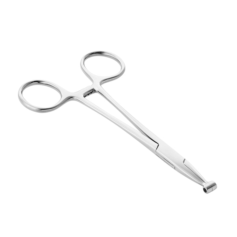6” Steel Septum Piercing Forceps - Style #3 1