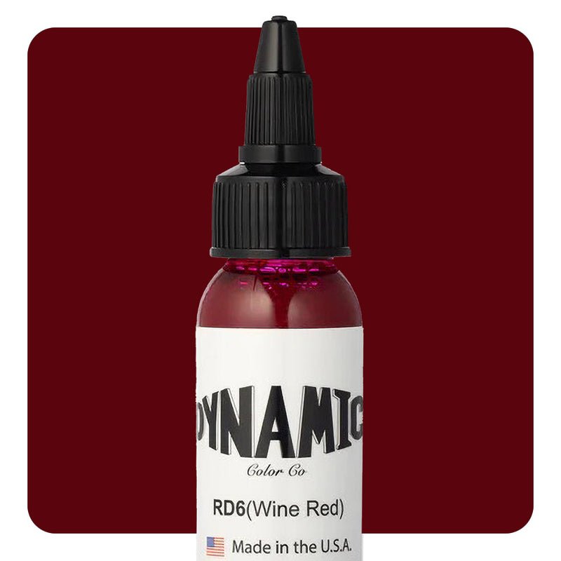 Dynamic Wine Red Tattoo Ink - 1oz. Bottle - Painful Pleasures