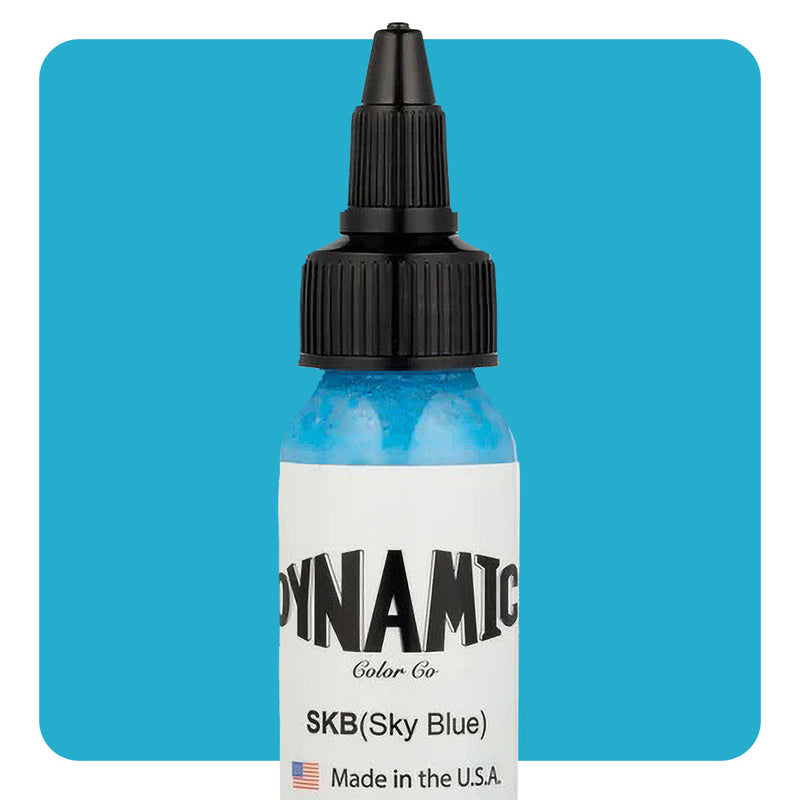 Dynamic Sky Blue Tattoo Ink - 1oz. Bottle - Painful Pleasures