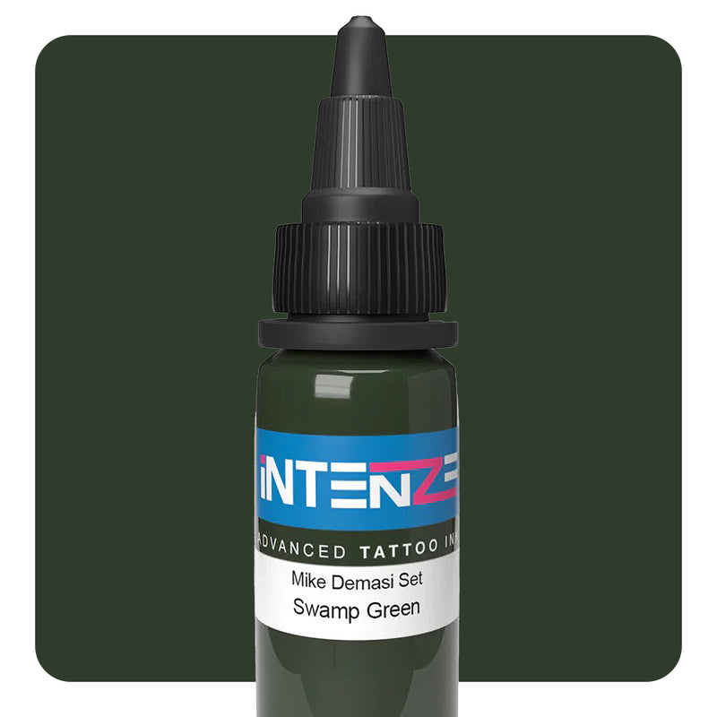 Swamp Green — Mike Demasi Series — Intenze Tattoo Ink — 1oz Bottle - Ultimate Tattoo Supply