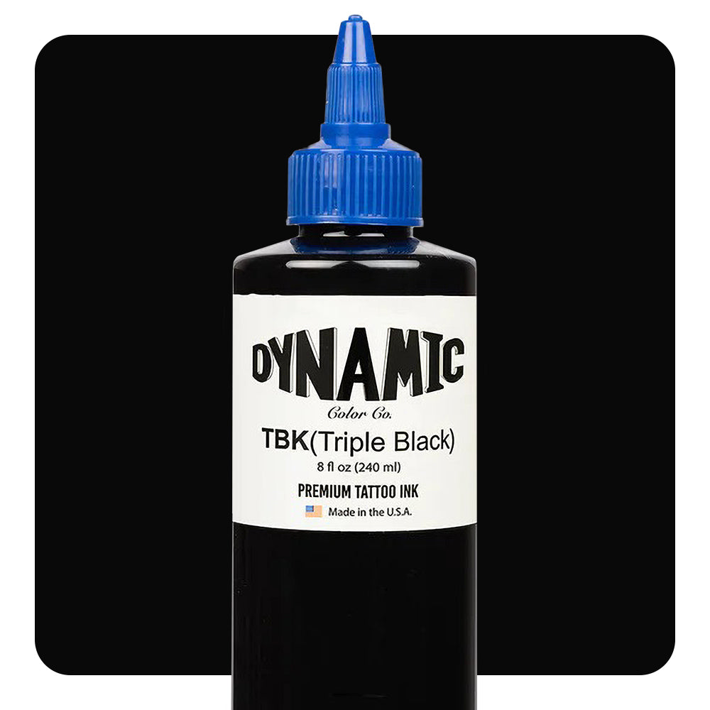 Dynamic Triple Black Tattoo Ink for Professionals - 8oz. Bottle