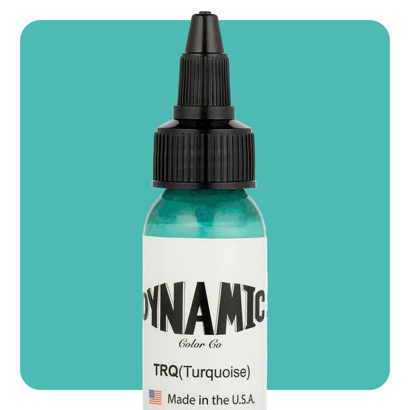 Dynamic Turquoise Tattoo Ink - 1oz. Bottle - Painful Pleasures