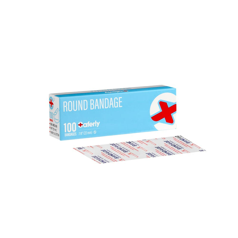 Saferly Round Circle Bandages — Box of 100 - Ultimate Tattoo Supply