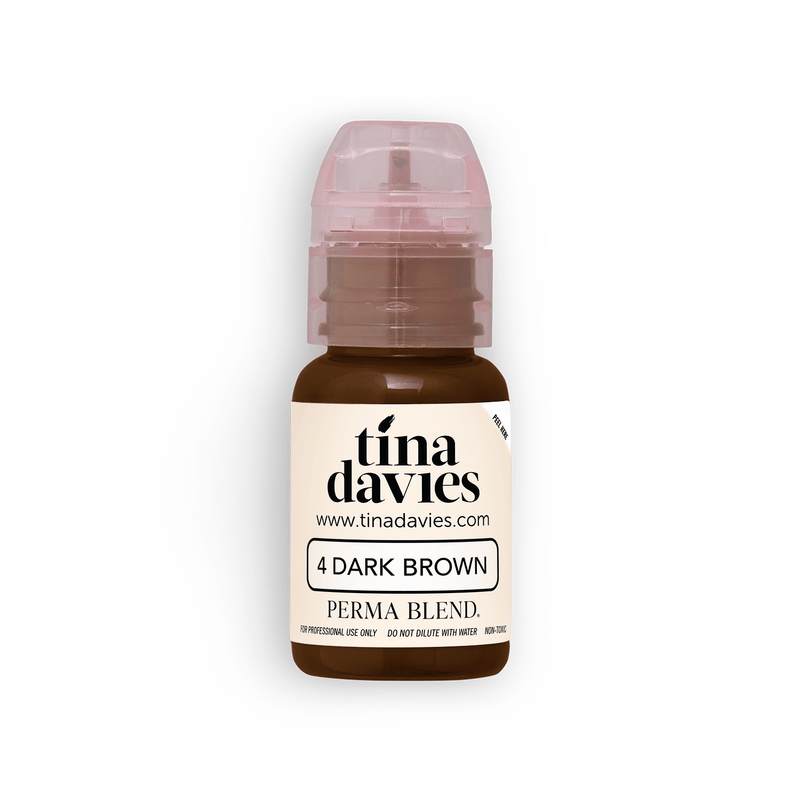 TINA DAVIES EYEBROW COLOR - DARK BROWN - Ultimate Tattoo Supply