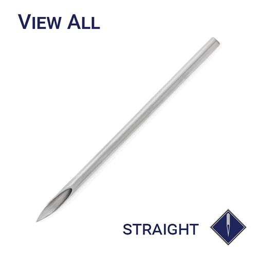 Precision Straight Piercing Needle — Price Per 1 - Painful Pleasures