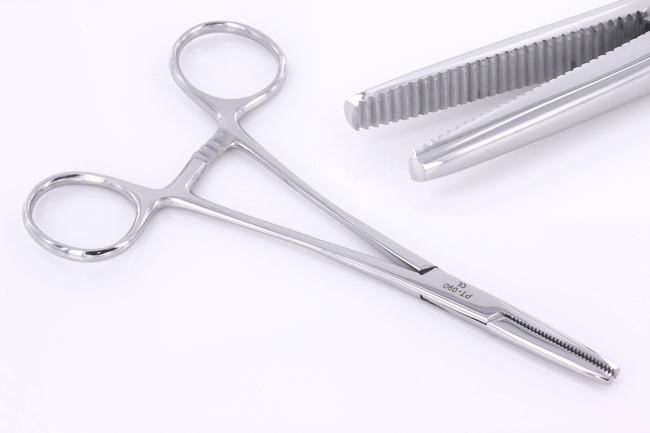 Flat Nose 6” Hemostat Steel Forceps by Shawn O’Hare - Painful Pleasures