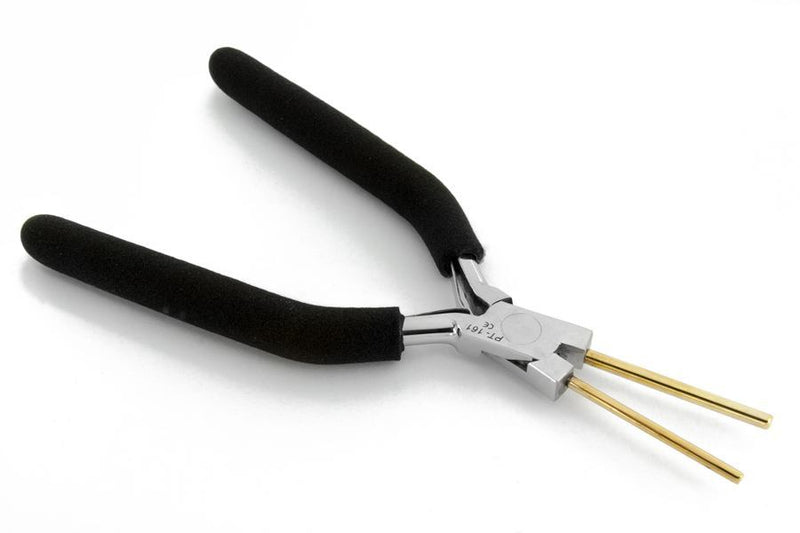 Bail Forming Pliers 5-3/4", with Brass Tips and Black Grip - Painful Pleasures