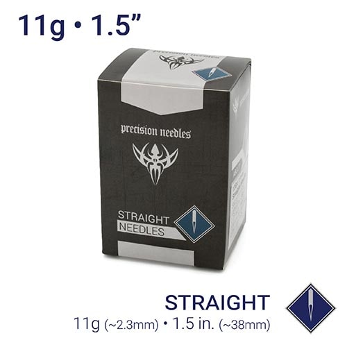 11g Sterilized 1.5" Body Piercing Needles — Box of 50 - Painful Pleasures