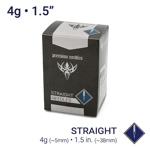 4g Sterilized 1.5" Body Piercing Needles — Box of 20 - Painful Pleasures