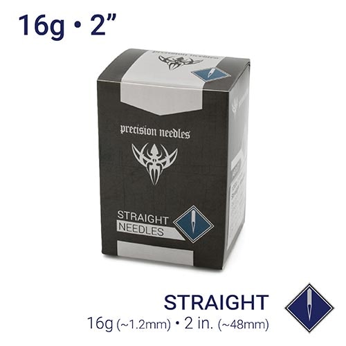 16g Sterilized 2" Body Piercing Needles — Box of 100 - Painful Pleasures