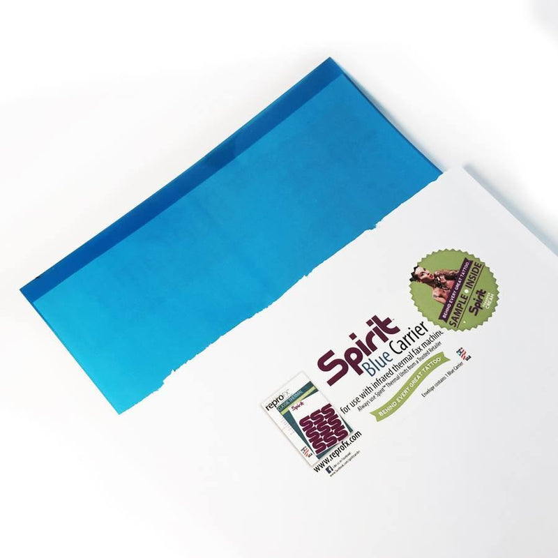 Spirit 9x14" Thermal Paper Carrier - Blue - Ultimate Tattoo Supply