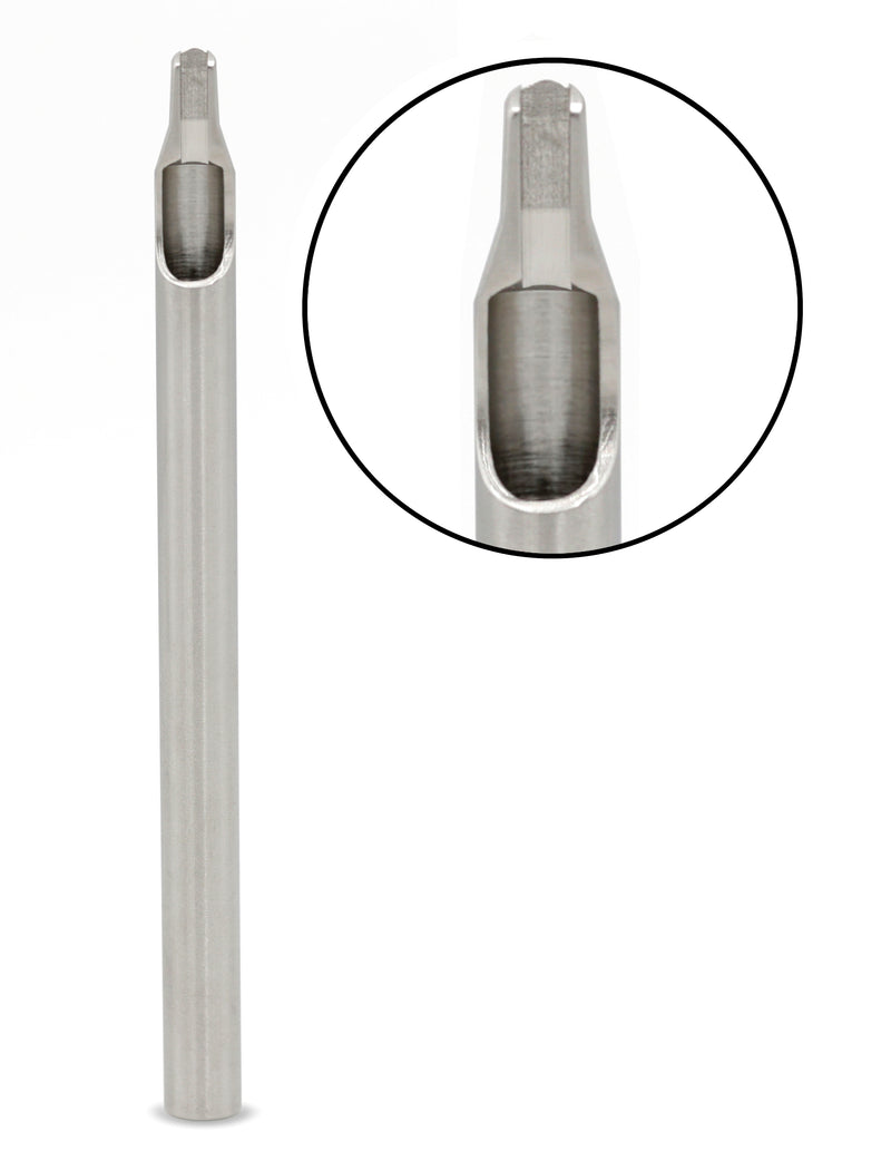 Sure-Shot One Pc Machined Tip/Tube - 7 Mag CURVED - Ultimate Tattoo Supply