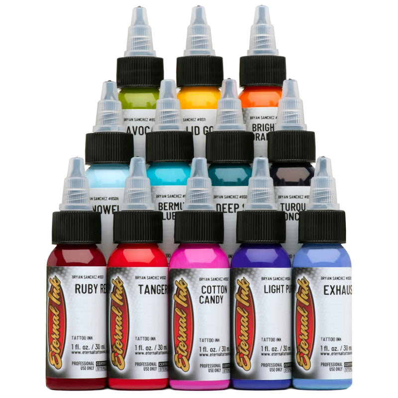 Eternal Tattoo Ink - Bryan Sanchez M. Watercolor Ink Set - Ultimate Tattoo Supply
