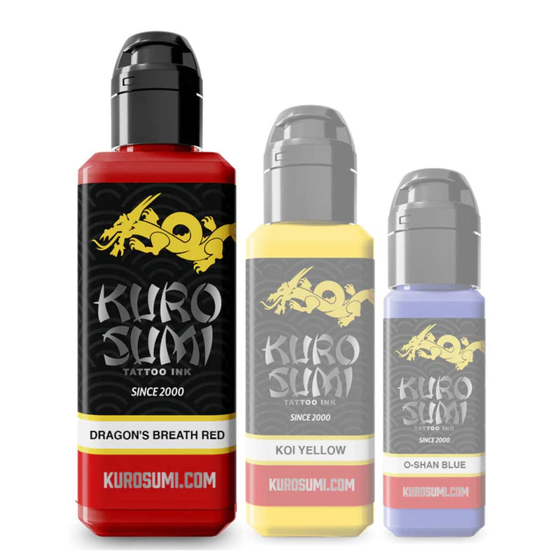 Kuro Sumi Tattoo Ink — 3oz Bottle — Pick Color - Ultimate Tattoo Supply