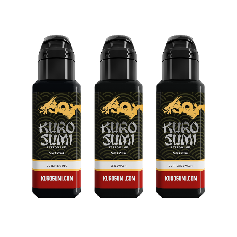 Kuro Sumi Liner and Shader Set - Ultimate Tattoo Supply