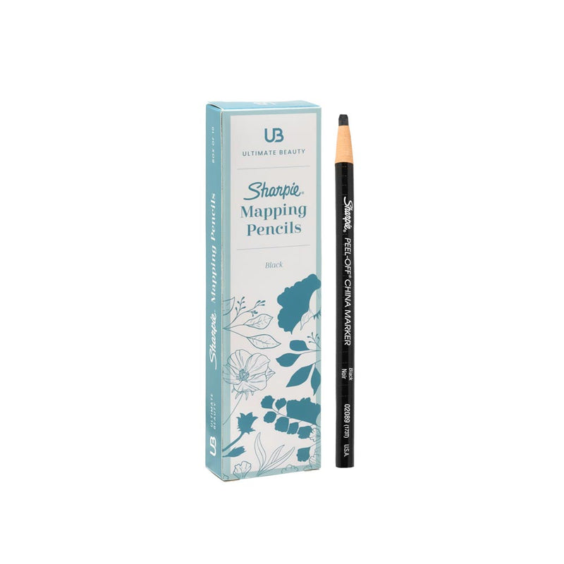 Ultimate Beauty Sharpie Mapping Pencils — Box of 10 — Pick Color - Ultimate Tattoo Supply