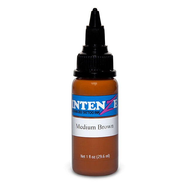 Medium Brown — Intenze Tattoo Ink — Pick Size - Ultimate Tattoo Supply