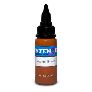Medium Brown — Intenze Tattoo Ink — Pick Size - Ultimate Tattoo Supply