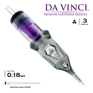 Bishop Da Vinci V2 Tattoo Cartridge Needles — Liners — Box of 20 - Ultimate Tattoo Supply
