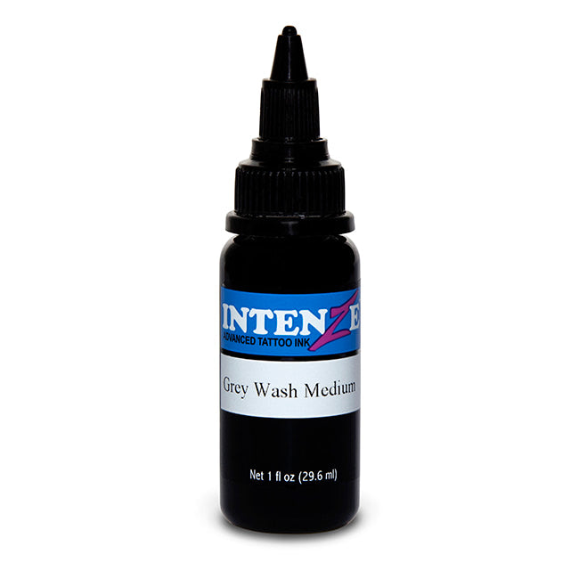 Gray Wash Medium — Intenze Tattoo Ink — Pick Size - Ultimate Tattoo Supply
