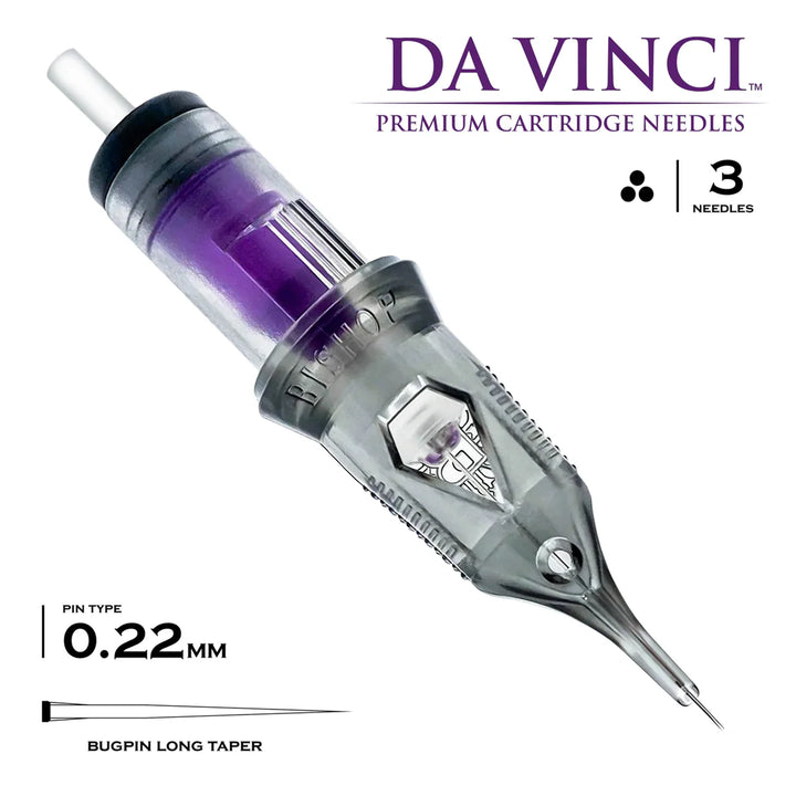 Bishop Da Vinci V2 Tattoo Cartridge Needles — Liners — Box of 20 - Ultimate Tattoo Supply
