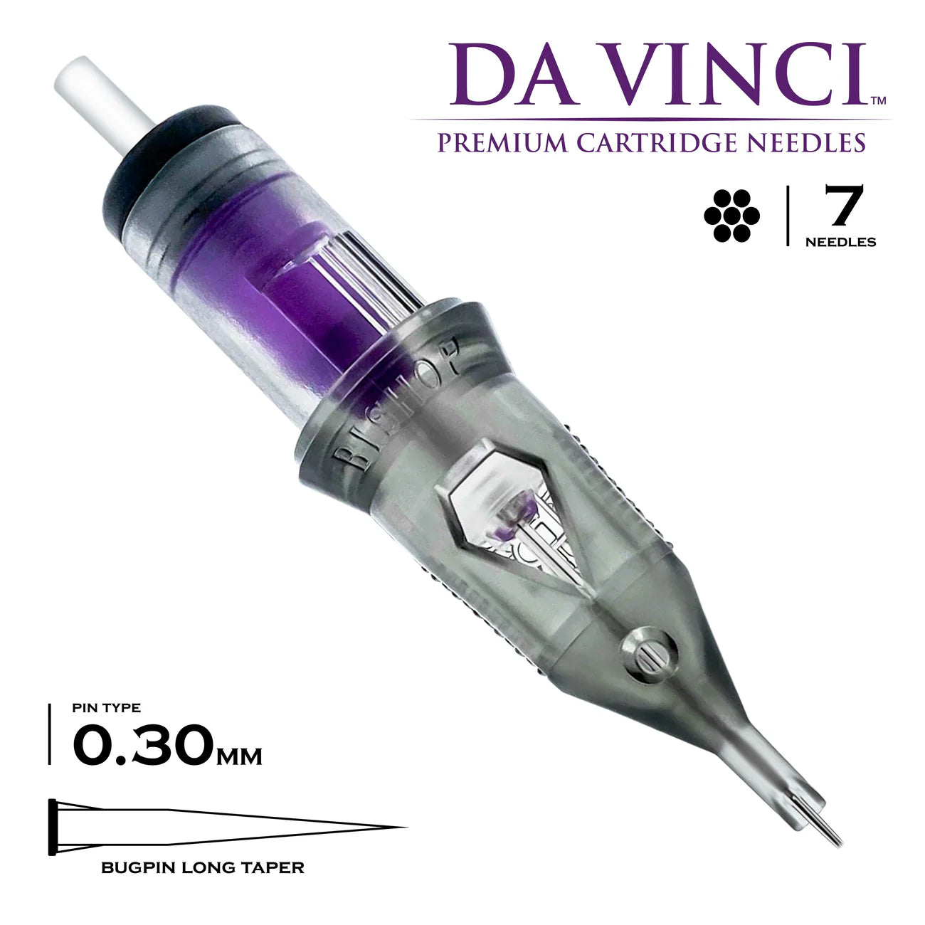 Bishop Da Vinci V2 Tattoo Cartridge Needles — Liners — Box of 20 - Ultimate Tattoo Supply